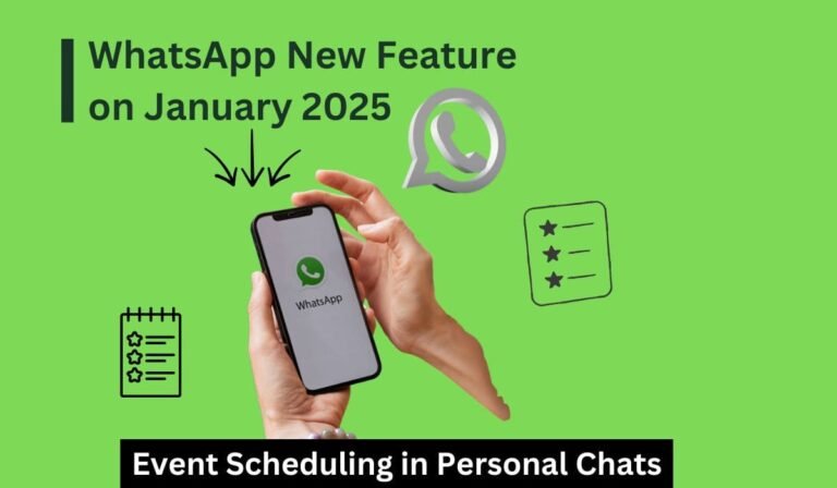 WhatsApp New Feature on January 2025: Event Scheduling in Personal Chats