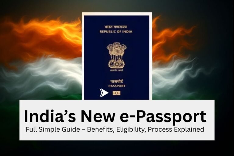 India’s New e-Passport: Full Simple Guide – Benefits, Eligibility, Process Explained