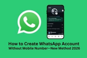 How to Create WhatsApp Account Without Mobile Number—New Method 2026