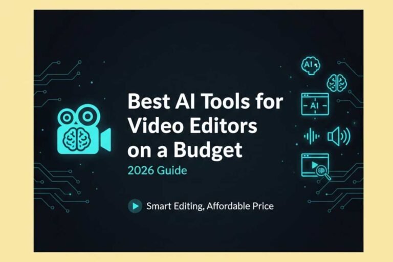 Best AI Tools for Video Editors on a Budget 2026 Guide
