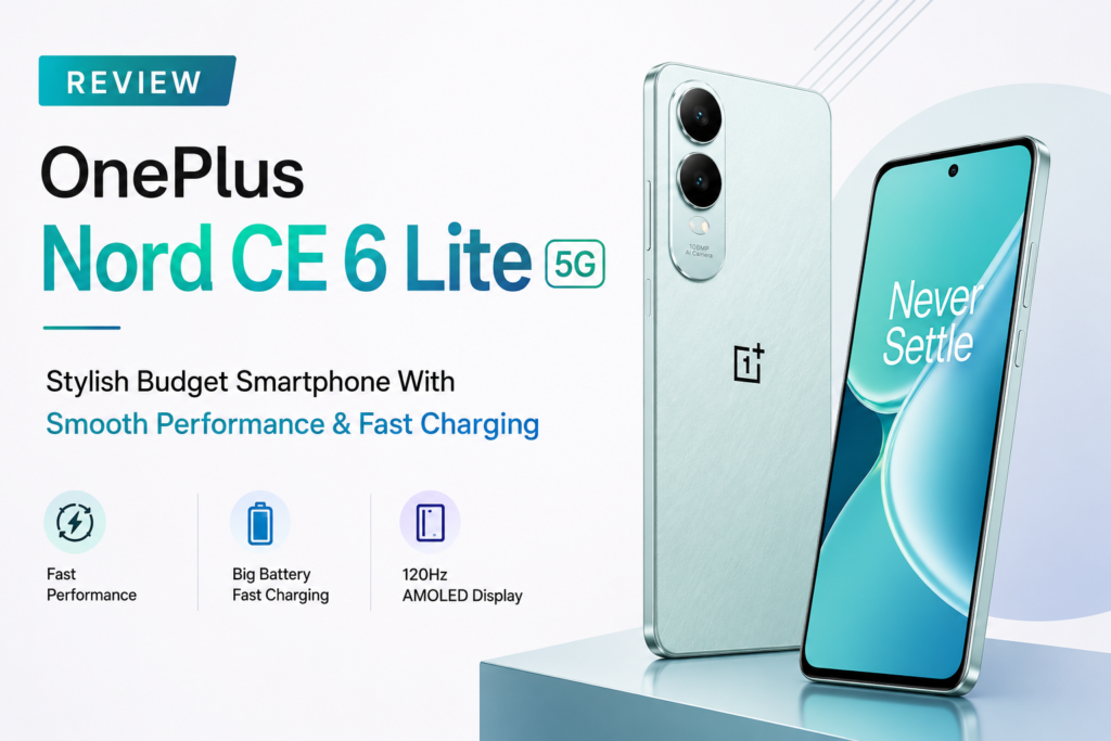 OnePlus Nord CE 6 Lite 5G Review – Stylish Budget Smartphone With Smooth Performance & Fast Charging