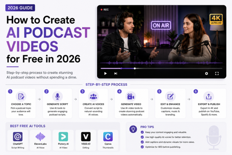 How to Create AI Podcast Videos for Free in 2026