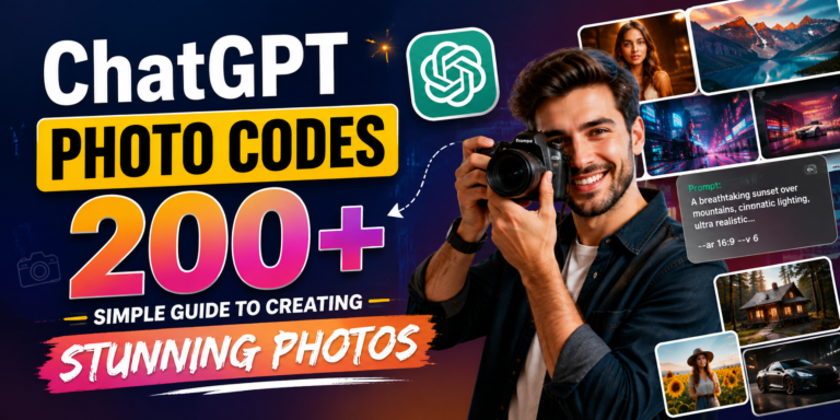 ChatGPT Photo Codes 200+ Simple Guide to Creating Stunning​